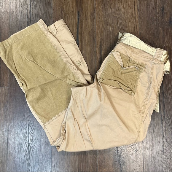 Abercrombie & Fitch 2000’s Utility Tan Cargo Pants SZ 14L - Picture 1 of 6